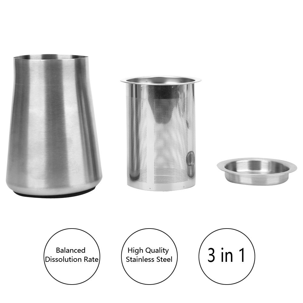 Stainless Steel Fine Mesh Coffee Powder Sieve Sifter Filter Container for Coffee Powder Sieving