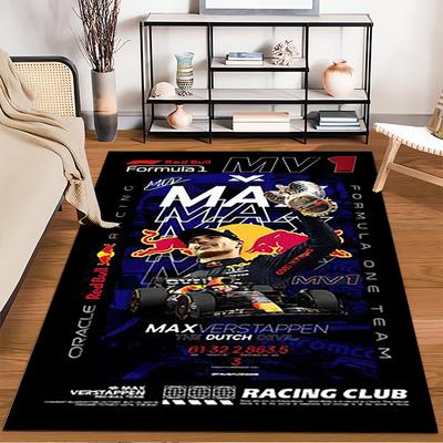 Max Verstappen Racing Victory Rug Non-slip Rug Suitable for Living Room and Bedroom Sofas.