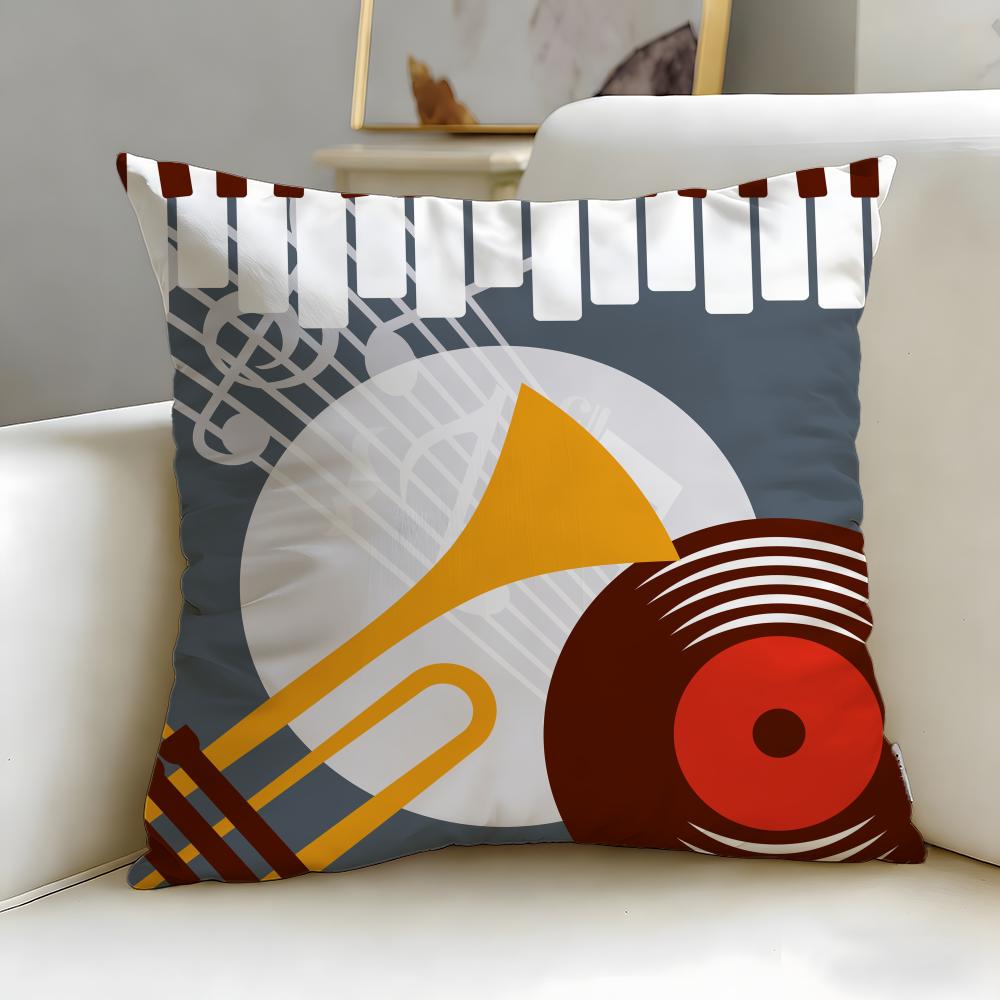 Classic Theme Retro Speaker Cushion Cover Soft  EasyWash Pillow Case  Versatile for Couch Bed Travel and Office