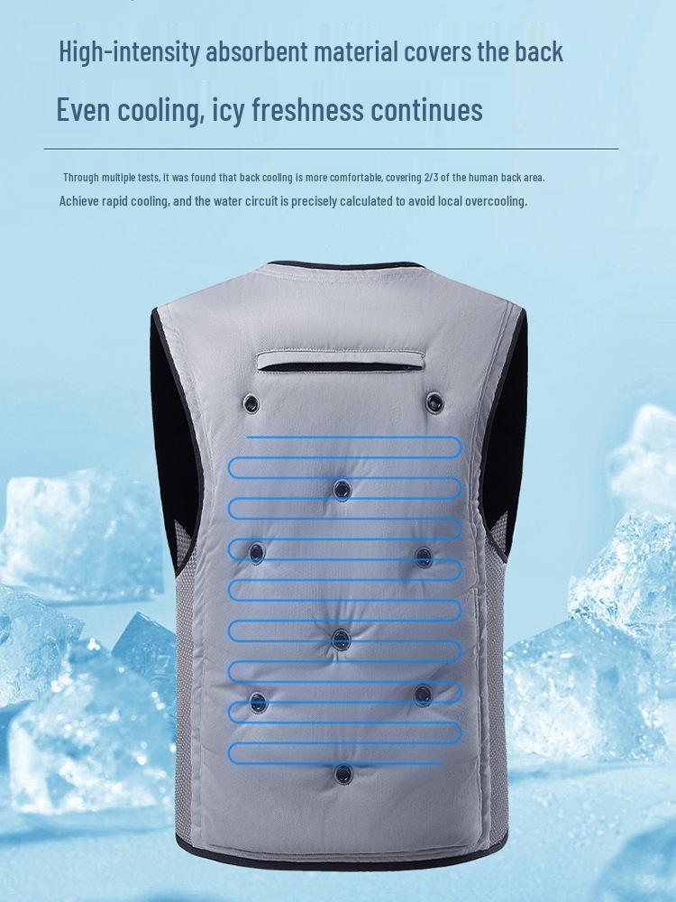 Summer Cooling Vest: Air Conditioned Work Apparel for Outdoor Construction