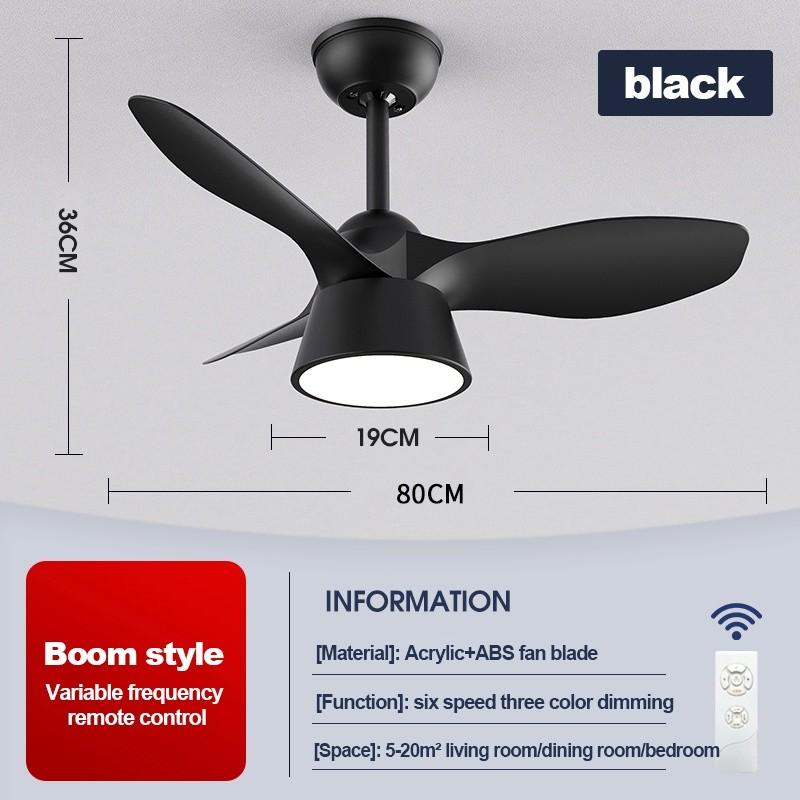 32“ DC Motor Ceiling Fan With Light 6 Speed Adjustable Electric Ceiling Fan Light Frequency Conversion LED Fan Lamp