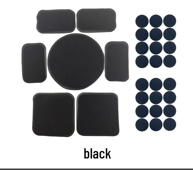 Тактический шлем FAST MICH для взрослых со съемной губчатой подкладкой и защитными накладками на липучках с Микки Маусом чёрный