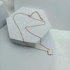 15mm Four-Leaf Clover Necklace Female Five-Leaf Flower Titanium Steel Does Not Lose Colour Student Ins Trend Niche Design Necklace
