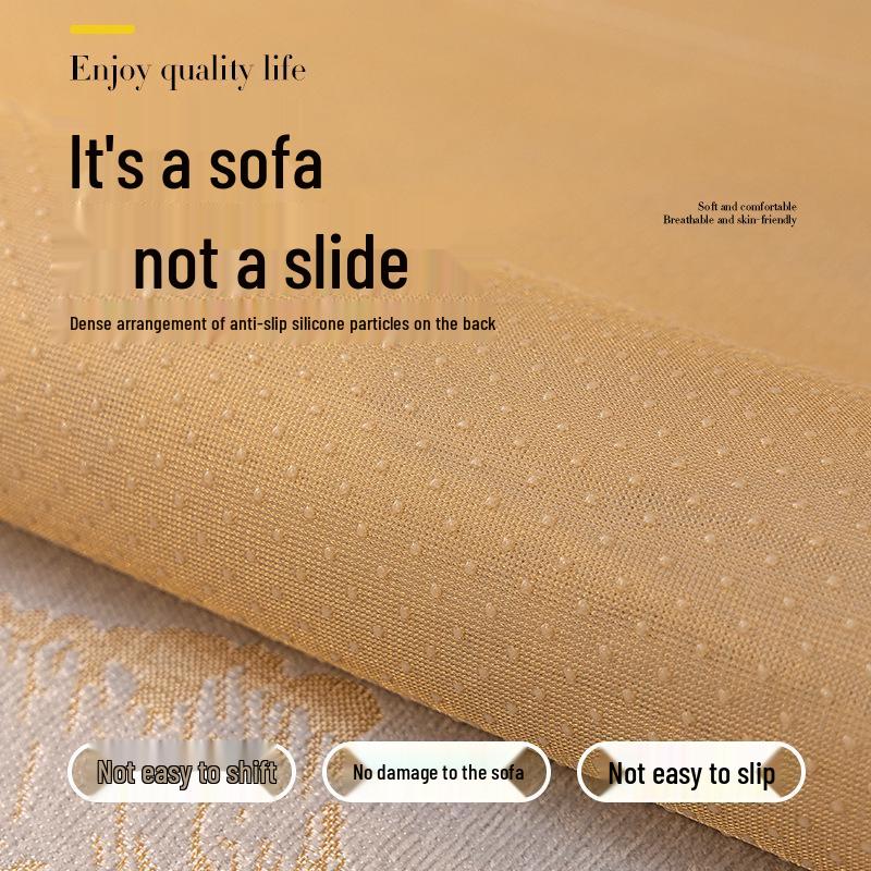 Luxury French Cream Sofa Cushion - Non-Slip, All-Season Cover (2025 New Design)