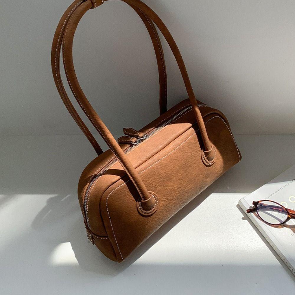Aesthetic Faux Suede Bag Vintage Single Shoulder Bag Fashion Underarm Bag  Commute