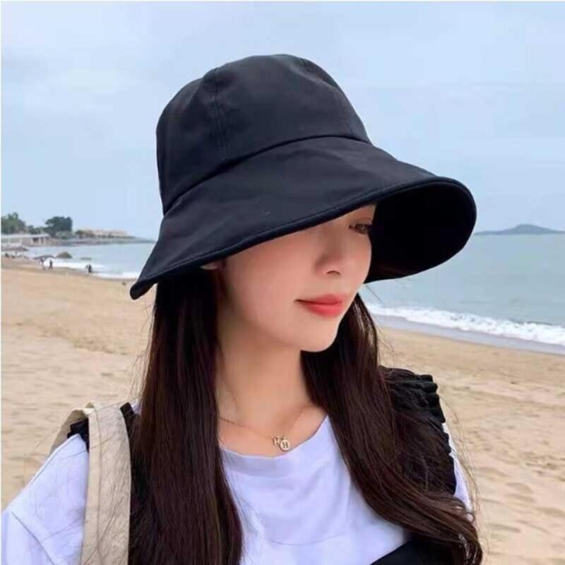 Women s Lightweight Wire Plain Bucket Hat C5771_Brown