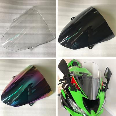 ZX6R Plexi štít Dvojitý bublinkový štít Pro Kawasaki Ninja ZX-6R 636 ZX 6R ZX636 2009 -2017 2018