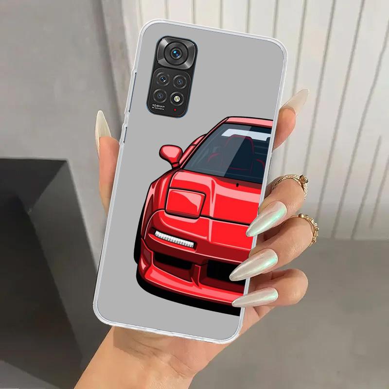 JDM Sports Cars Male Men Phone Case for Xiaomi Redmi Note 15 14 14S 13 12S 12 Pro 11S 11 Plus 11T 11E 10S Soft Funda Print Shell