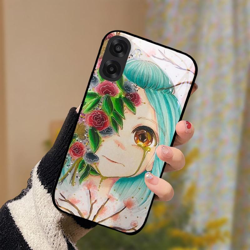 Per OPPO A6x Custodia in Vetro Protezione Fotocamera Vetro Temperato Custodia per Telefono Per Oppo A6X 4G 5G Cover Posteriore Lusso PC Rigido Antiurto Capa