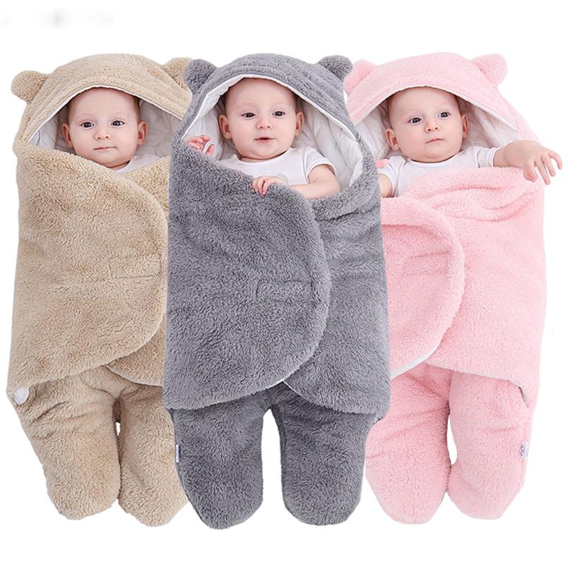 Cheap Newborn Baby Sleeping Bags Soft Baby Wrap Blankets Newborn