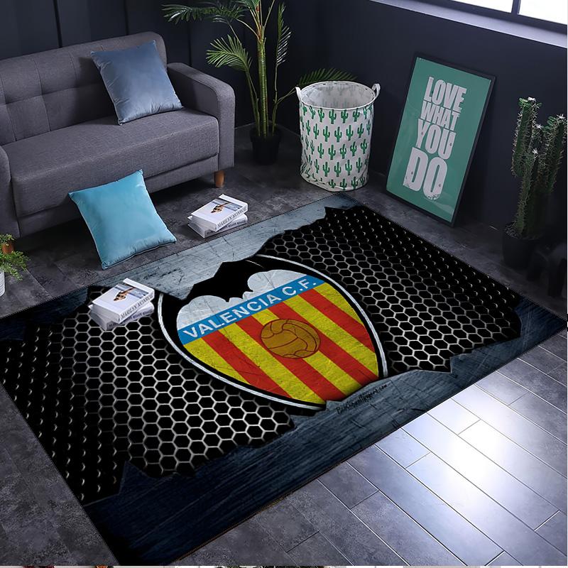 1PC rug Valencia Crest Design Carpet, Chair Rug,Area Rug for Office Bedroom living rooms bedroom, Doormat decor Christmas fan gifts
