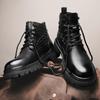 Popular Lace Up Leather Martin Boots Men's Spring and Autumn Boots