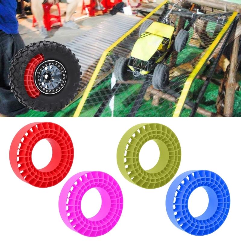 Pack of 4 Silicone Rubber Cushioning for 108mm for 1.9" Remote Control Tire Insert for Improved Grip