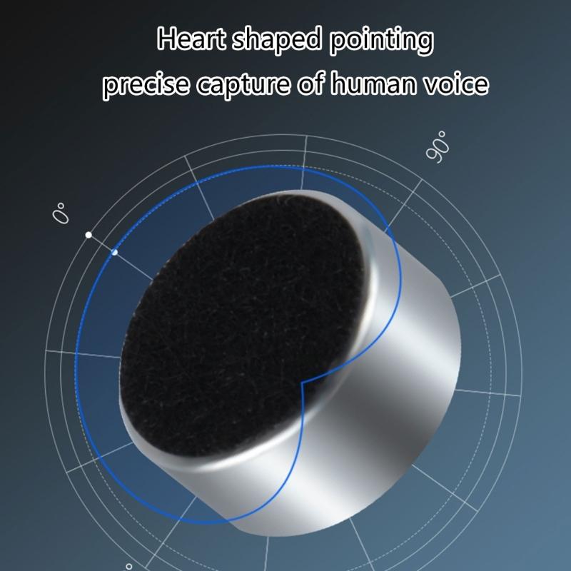 High Sensitivity Clip Electret Condenser Mic Pickup with Unidirectional Pickup Pattern for Speech and Video Recording