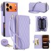 Crossbody Long Lanyard Multi Cards Solt Wallet Leather Case for iPhone 17 Pro Max 16 15 14 13 12 Shockproof Stand RFID Cover