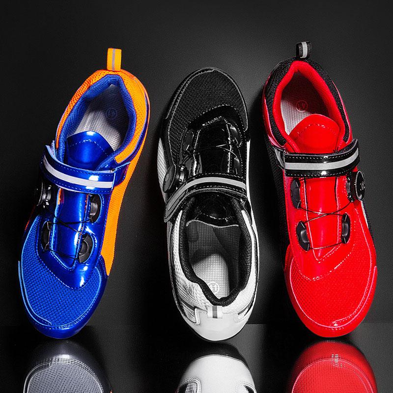 Breathable Cycling Sneakers Men Women Road Bike Shoes Rubber Sole Flat Racing Speed Trail Bicycle Footwear for Sports Pedal