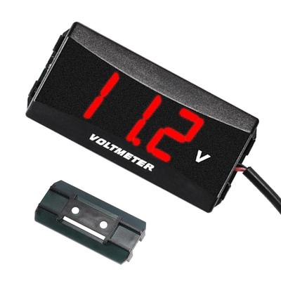Digital Voltmeter, Car Monitor, Waterproof Meter LED Display Voltmeter - Practical