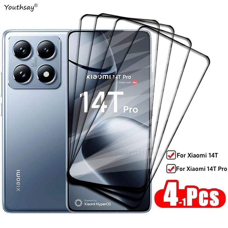 For Xiaomi 14T Full Cover Tempered Glass Xiaomi 14T Pro Screen Protector HD Screen Glass Ptotective Phone Film For Xiaomi 14T