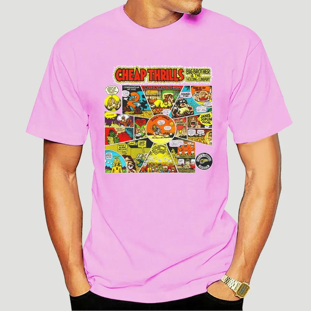 JANIS JOPLIN Cheap Thrills T-Shirt (Black) S-5XLHipster O-Neck Cool Tops 5766X