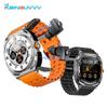 Rainbuvvy GT98 TWS Smartwatch 1.53inch HD Groot Scherm 360x360 IP67 Waterdicht Sporthorloge Bluetooth Android Oordopjes Horloge