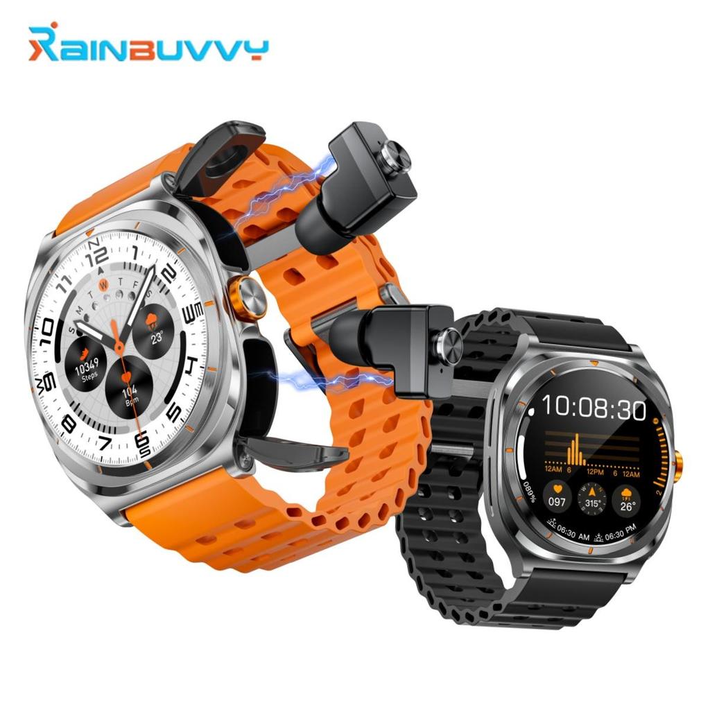 Rainbuvvy GT98 Smartwatch TWS Schermo Grande HD 1,53 pollici 360x360 IP67 Impermeabile Orologio Sportivo Bluetooth Android Auricolari Orologio