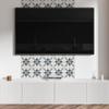 Vinyl Wall Tile Decoration for Office Ornamental Pattern with Leaves 20x20x20 cm