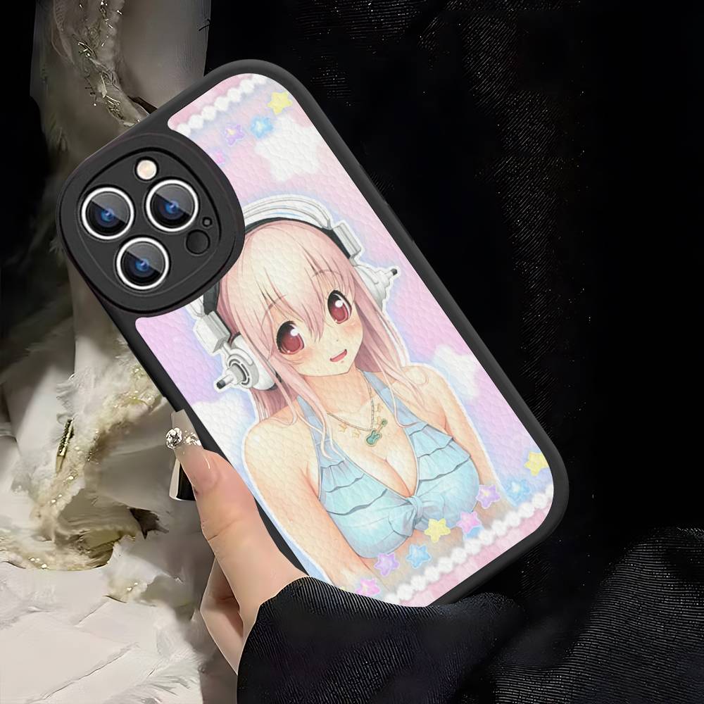 S-sUPER SONICO Phone Case Hard Leather For IPhone 16 15 14 13 Mini 11 12 Pro Max Plus Fundas