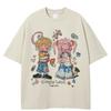 2026 Unisex T-Shirt Streetwear QUARTER 24  Cartoon Graphic A37T032