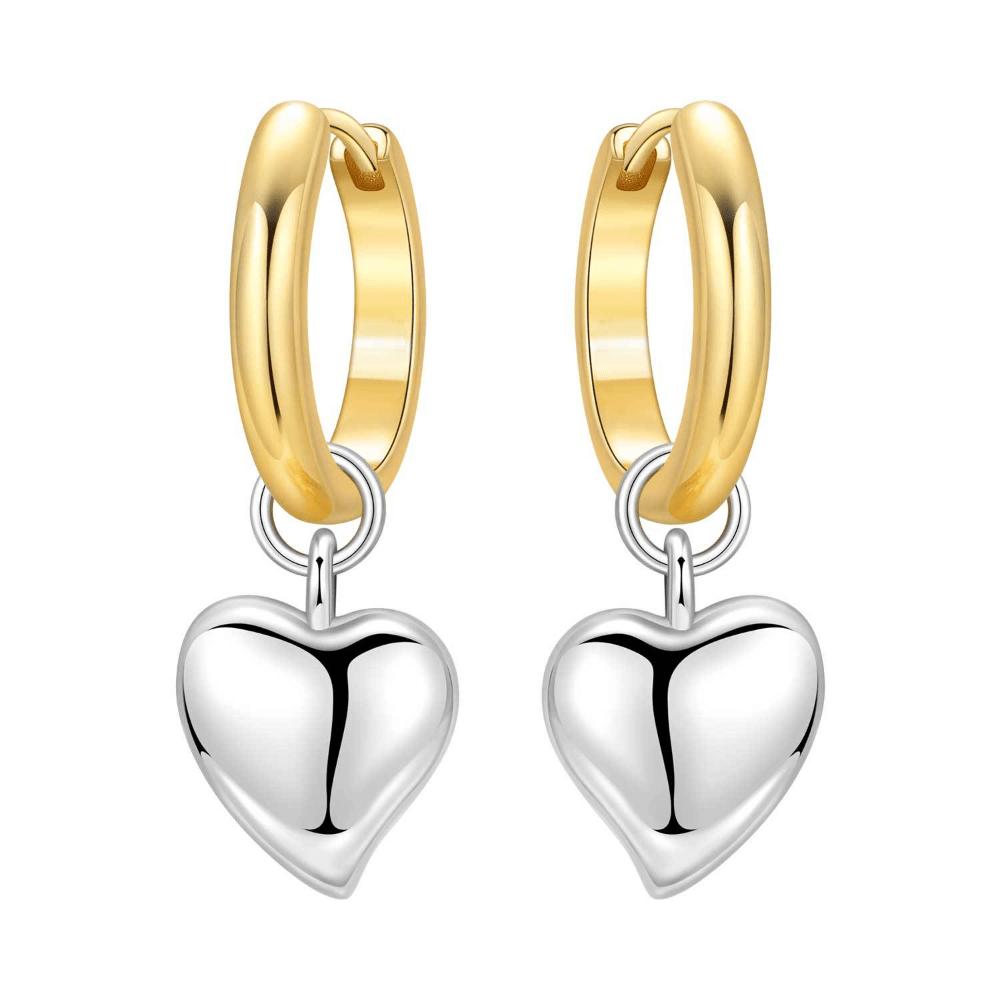 Color Separation Love Earrings Earrings Original Light Luxury High-end Earrings Women's Design Niche Earrings