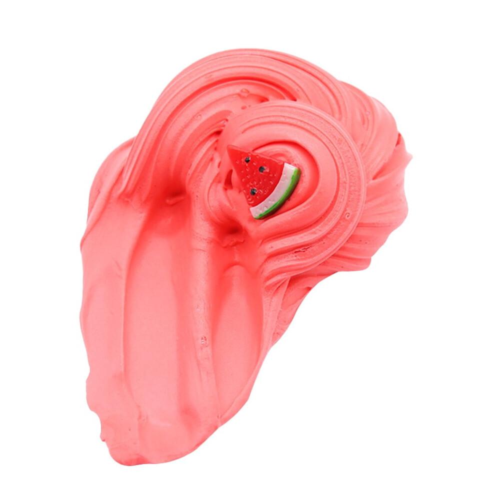 Watermelon Cake Butter Slime Kit – DIY Fruit Slime, Colored Clay Set, Party Favor, Goodie Bag Stuffer, Kids' Birthday Gift (Compatible with Slime