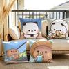 BBUBU AND DDUDU BEAR Cushion Cover Soft Plush Throw Pillow Cover DoubleSided Decorative Cushion Case Sofa Bedroom Home Decor