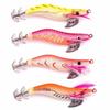 4/5Pcs Durable Luminous Squid Fishing Lure 3D Eyes Wooden Shrimp Bait  Fishing Accessories