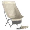 Camping Chair for Adults Heavy Duty Folding Camp Chair with Side Pocket and Carry Bag Khaki