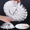 1 Pc Household Portable Stainless Steel Folding Retractable Steamer Multifunctional Steaming Grid Mantou Dumplings Steaming Cage