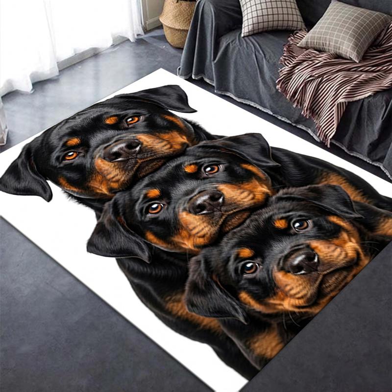 2025 New Three Puppies Carpet Rug for Living Room Bedroom Home Sofa Decoration,Kids Play Non-slip Floor Mat140