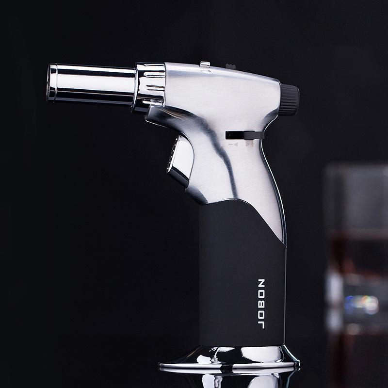 High Quality Metal Windproof Direct-draft Cigar Lighter with Adjustable Size for Men's Small Gifts Cigarette Accessories