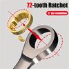 Double Head Extended Ratchet Wrench Industrial Grade Automotive Repair Tool Sets Quick Labor-saving Hand Tools Torque Wrench