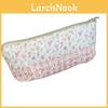 Canvas Floral Pen Case For Girls With Large Capacity And Cute Design For School And Office Use