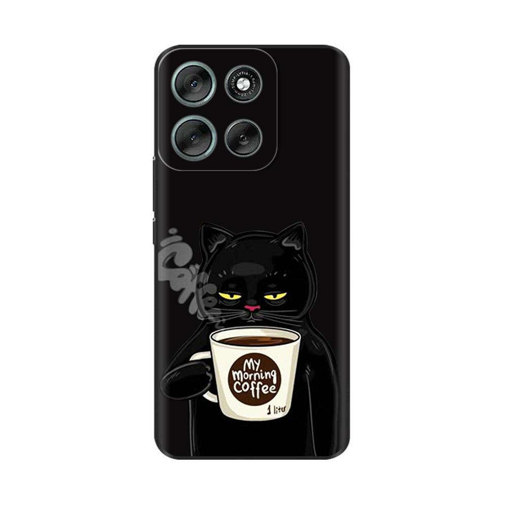 For Motorola Moto G56 5G Case Cute Print Cover Soft Black Silicone Bumper Phone Cases For Moto G86 MotoG86 G 56 Back Cover Funda