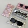 Sweet Pu Bow Glasses Case Women Portable Cotton Padded Anti Crush Sunglasses Storage Bag Cute Lightweight Eyewear Pouch Gift