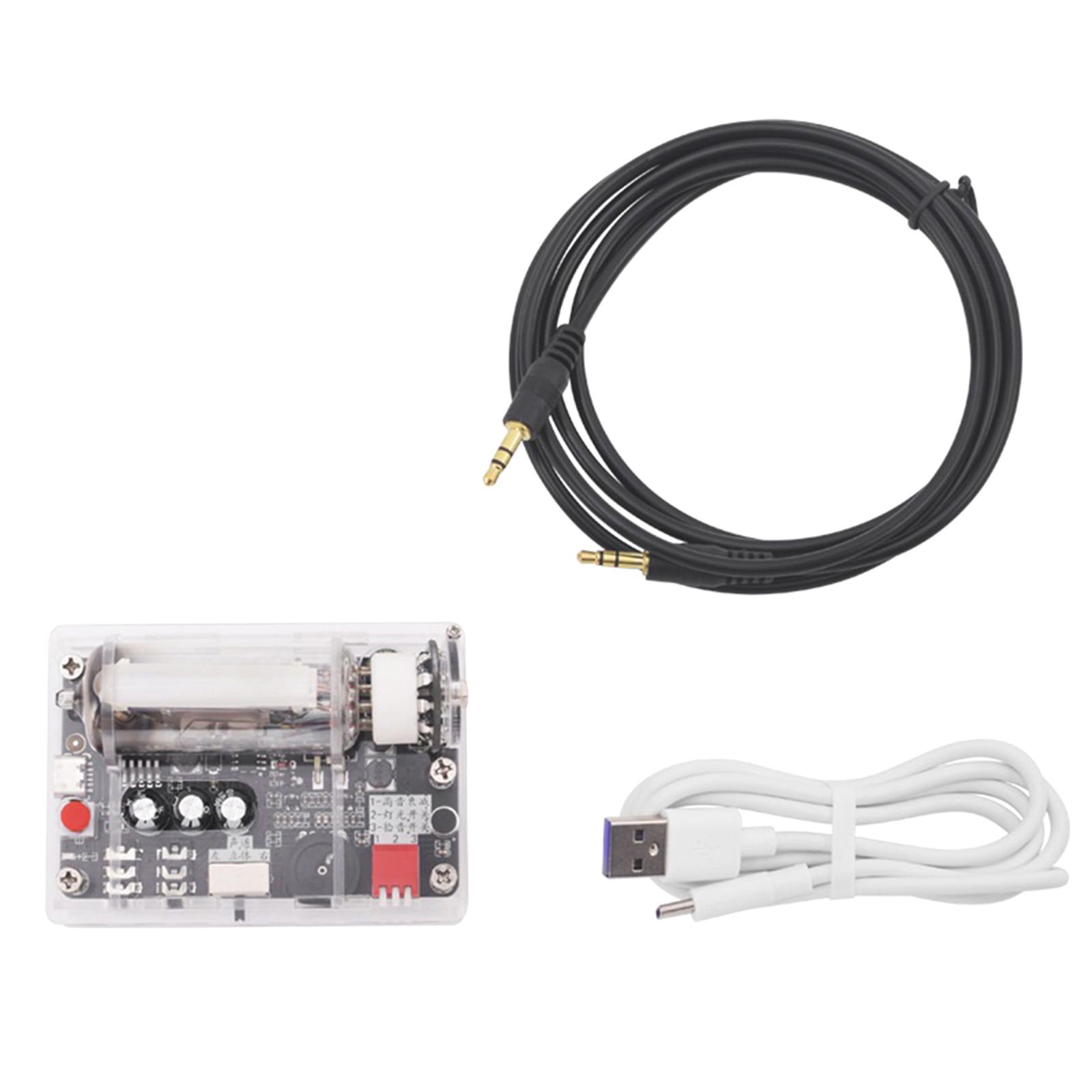 

Low Voltage 6E2 Cat Eye Driver Board DC5V Retro Tube Amplifier 6E2 Electronic Tube Driver Module Board with Cable Cord