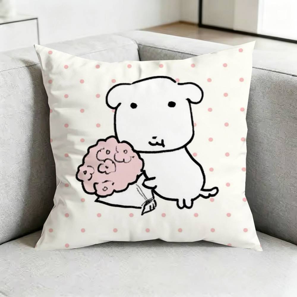 Cute Ganadi DDog Square DoubleSided printed Pillow Case Bedroom Bedside Pillow Sofa Cushion Cover Gift
