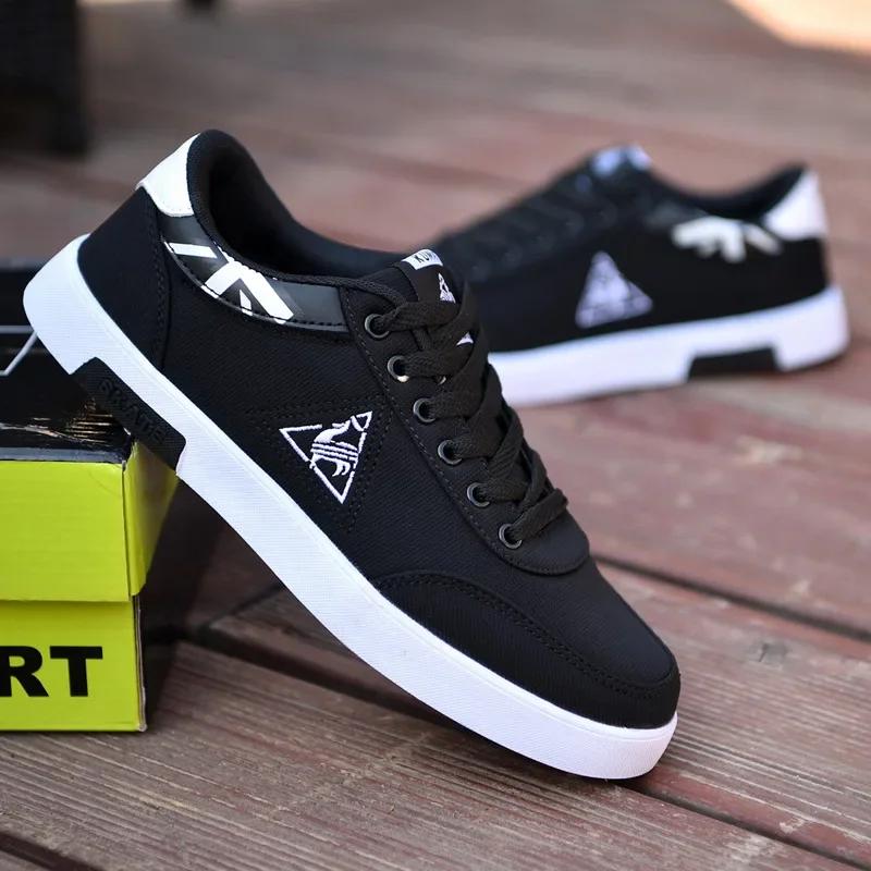 Fashion Sneakers Flat with Canvas Shoes for Men Breathable Outdoor Casual Cloth Shoes Lightweight Men Vulcanized Shoes Tenis Masculinos