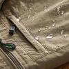 Herren Windbreaker Jacken für Männer Motorradhelm Militärkleidung Wasserdichte Kapuzenjacke Camping Outdoor Wandern Herrenmantel