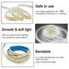 DC5V 320Leds/M USB COB Strip Room Decoration Cabinet Light Lamp TV Backlight Flexible Ribbon Rope LED Strip Warm Neutral Light