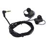Earphones Super Bass Boost Wired Earbuds Noise Reduction Stereo Headphones for Listen To MusicWithout Microphone Black