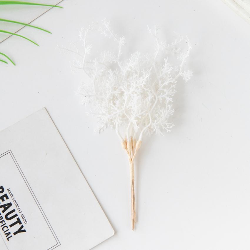 6Pcs Artificial Plants Golden Silvery Fake Branch For Christmas Tree Accessory Home Wedding Arch Decoration Candy Box Scrapbook