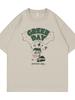 Green Day Band American Street Casual Cartoon Loose Shoulder Pure Cotton Round Neck Rock Short Sleeve Tshirt Breathable Yout