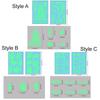 2 Sheet Fluorescent Window Sticker Ghost Pumpkin Eye Pattern Wall Decals Static-cling Stickers  Door