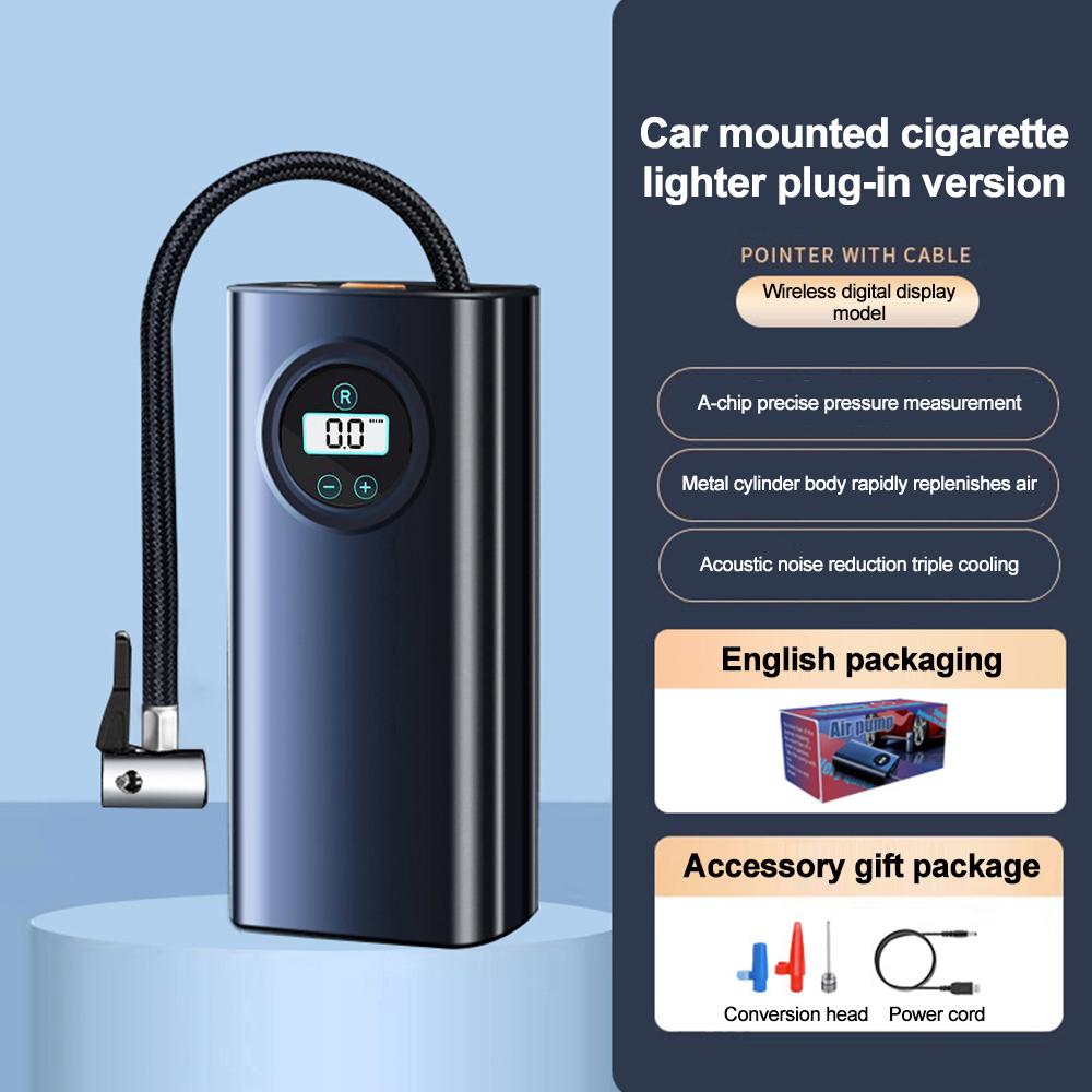 Auto-Luftpumpe mit digitaler Reifendruckanzeige, tragbarer automatischer Reifenfüller, kabelloser elektrischer Luftkompressor für Auto, Motorrad, Fahrrad